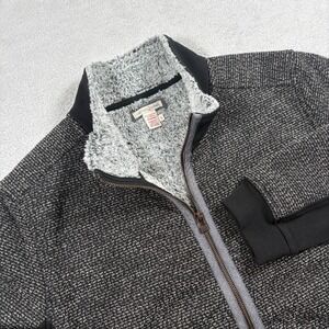 Carbon2Cobalt Jacket Mens Large Gray Stretch Sherpa Lined Outdoor Full Zip